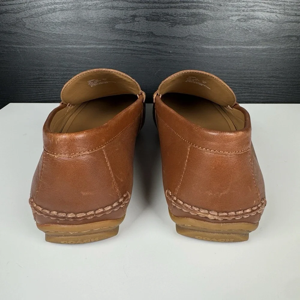 Coach Mott Driver FG2984 Brown Leather Loafer Dress Shoes Mens Size 10.5 D